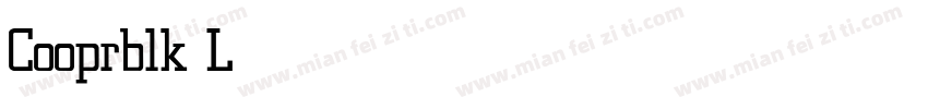 Cooprblk Light字体转换